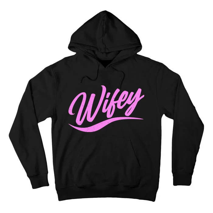 Vintage Cute Wifey Married Life Tall Hoodie