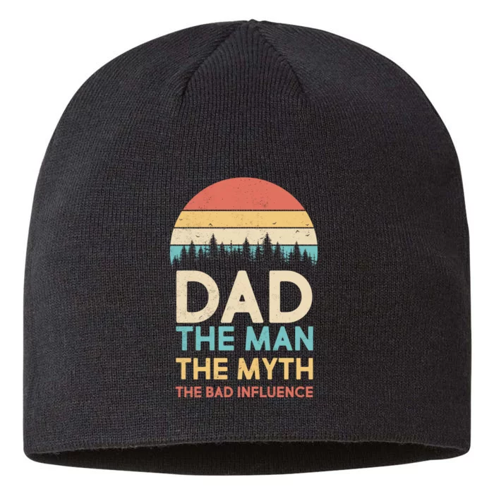 Vintage Dad Man Myth The Bad Influence 8 1/2in Sustainable Knit Beanie