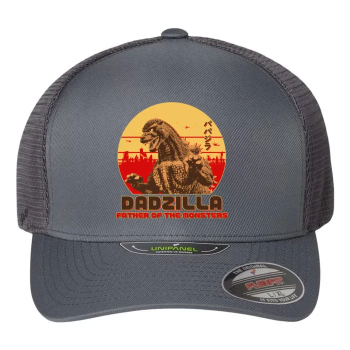 Vintage Dadzilla Father of the Monsters Flexfit Unipanel Trucker Cap