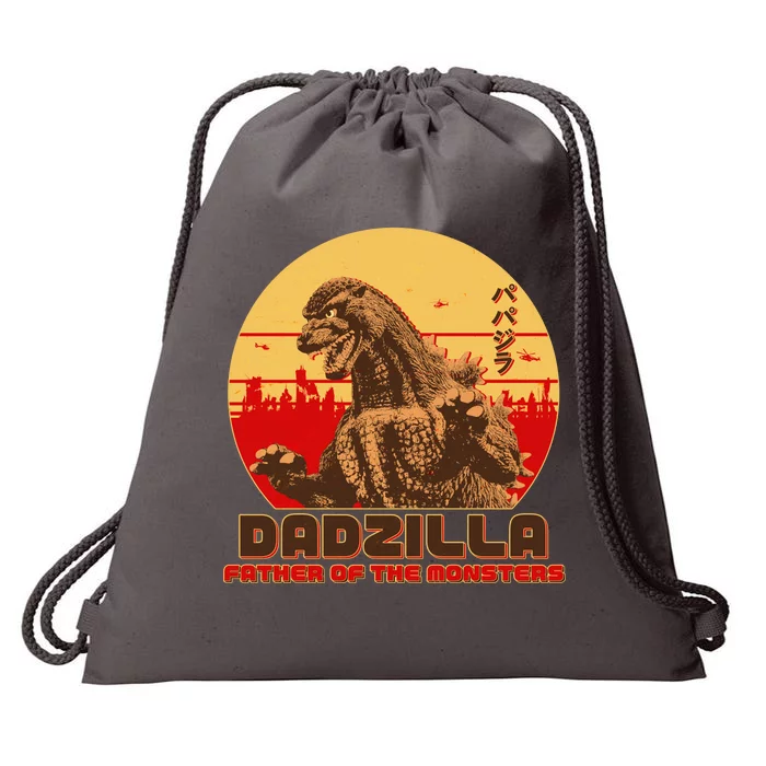 Vintage Dadzilla Father of the Monsters Drawstring Bag