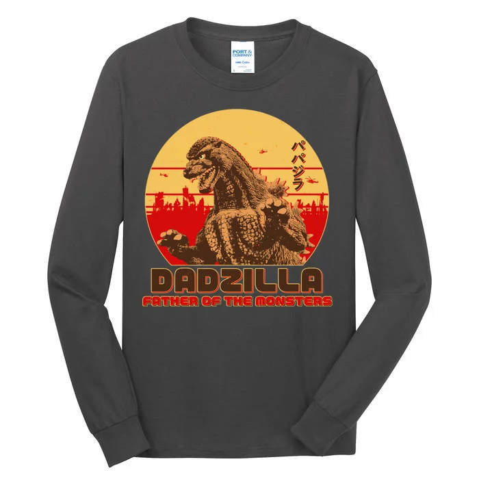 Vintage Dadzilla Father of the Monsters Tall Long Sleeve T-Shirt