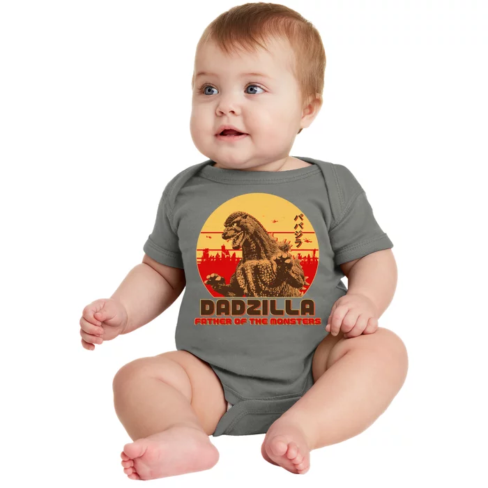 Vintage Dadzilla Father of the Monsters Baby Bodysuit