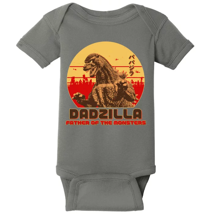 Vintage Dadzilla Father of the Monsters Baby Bodysuit