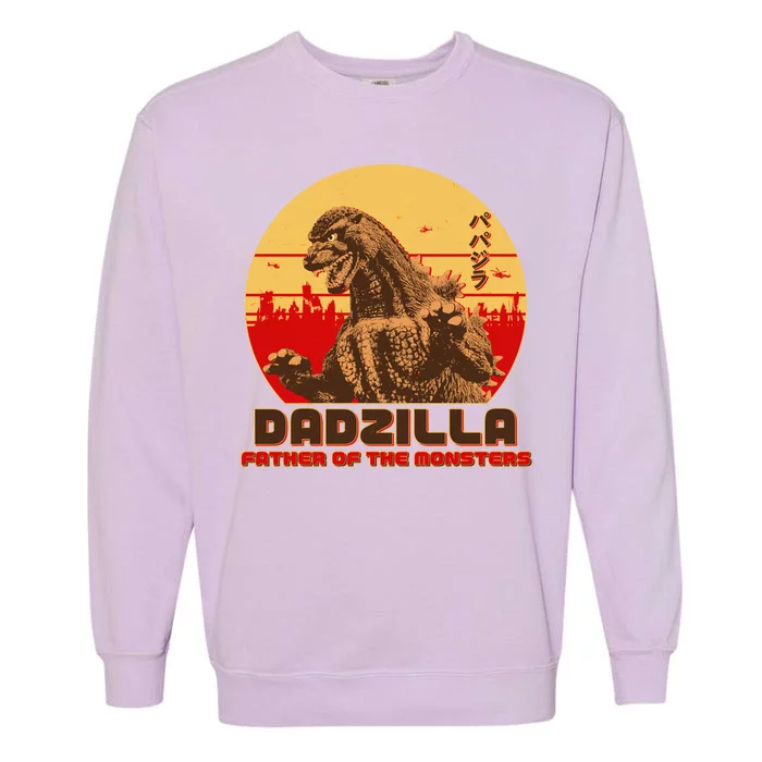 Vintage Dadzilla Father of the Monsters Garment-Dyed Sweatshirt