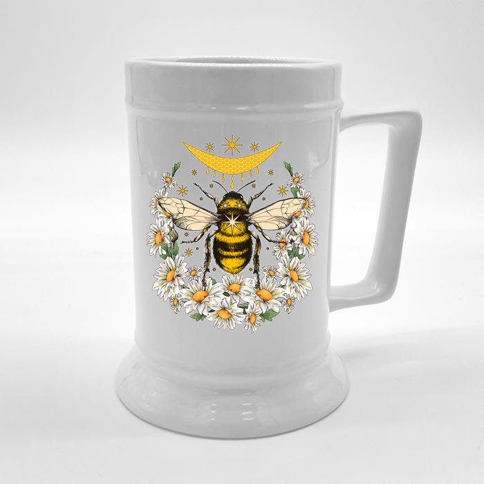 Vintage Daisy Honey Moon Bee Front & Back Beer Stein