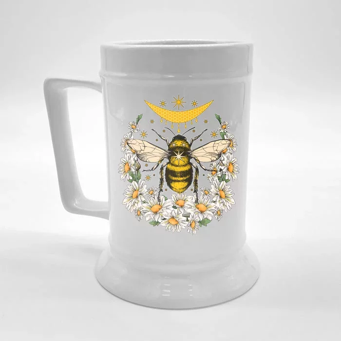 Vintage Daisy Honey Moon Bee Front & Back Beer Stein