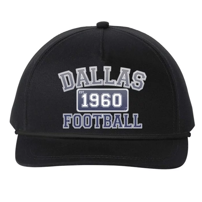 Vintage Dallas Texas Football Est 1960 Snapback Five-Panel Rope Hat