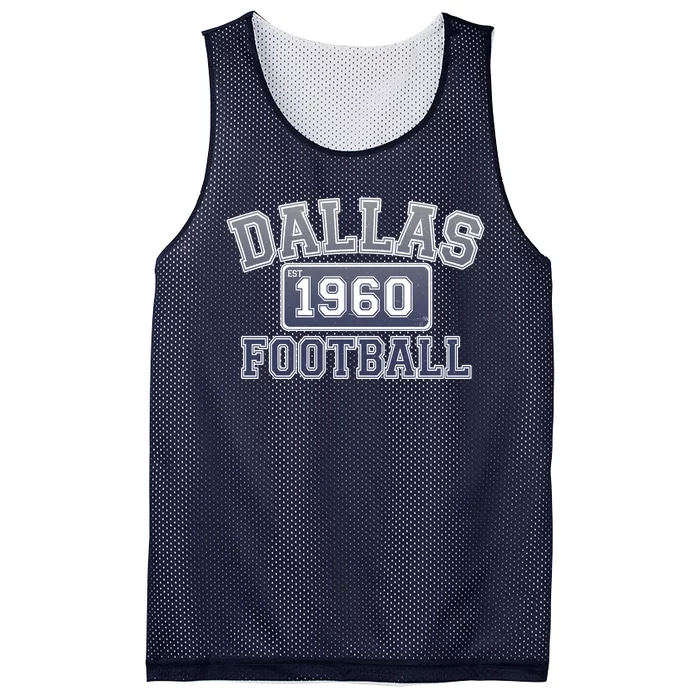 Vintage Dallas Texas Football Est 1960 Mesh Reversible Basketball Jersey Tank