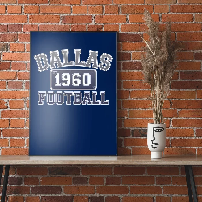 Vintage Dallas Texas Football Est 1960 Poster