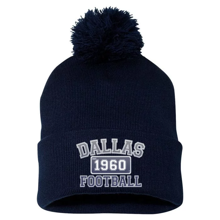 Vintage Dallas Texas Football Est 1960 Pom Pom 12in Knit Beanie