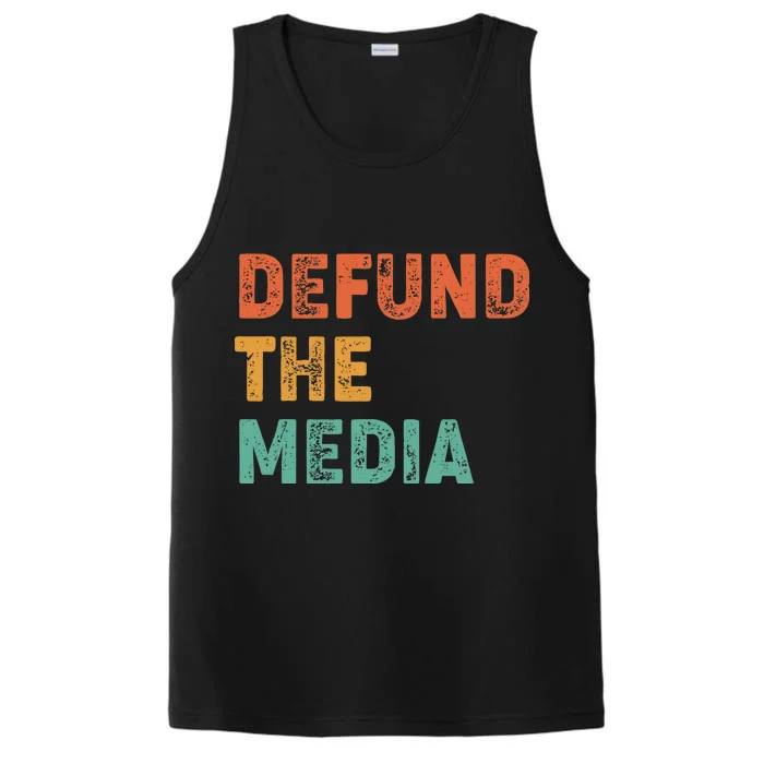 Vintage Defund The Media Performance Tank