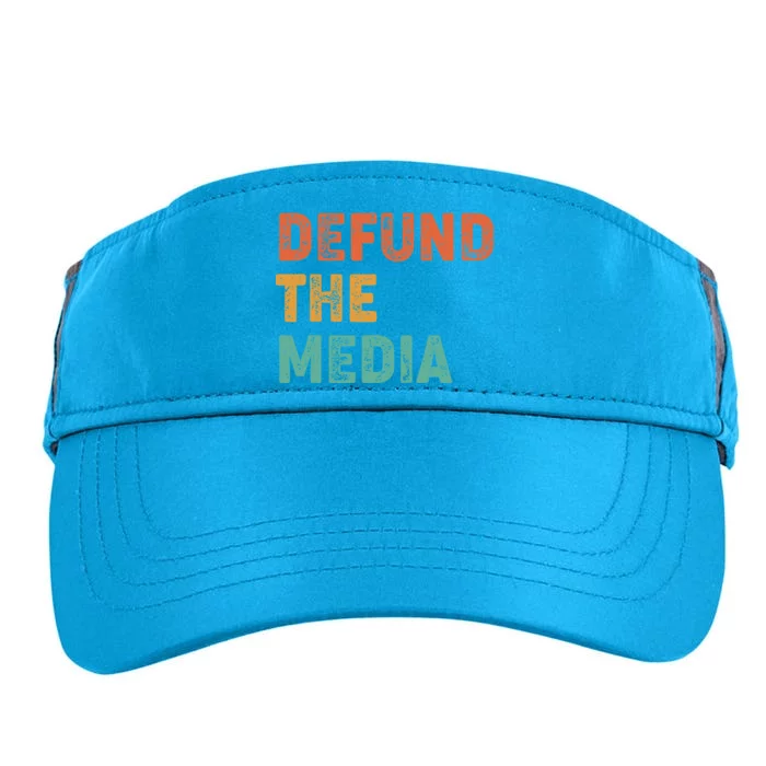 Vintage Defund The Media Adult Drive Performance Visor