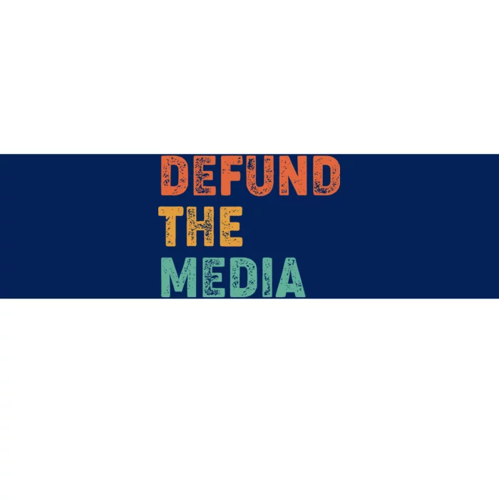 Vintage Defund The Media Bumper Sticker