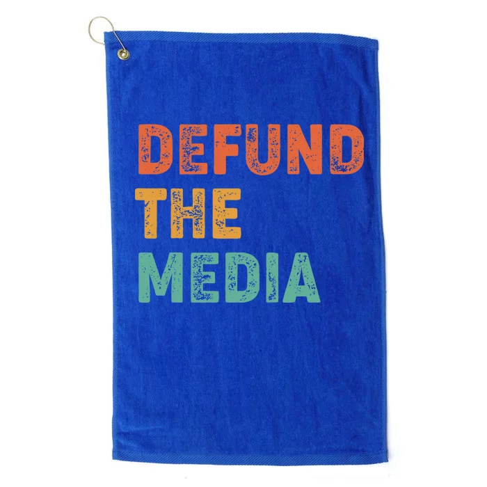 Vintage Defund The Media Platinum Collection Golf Towel