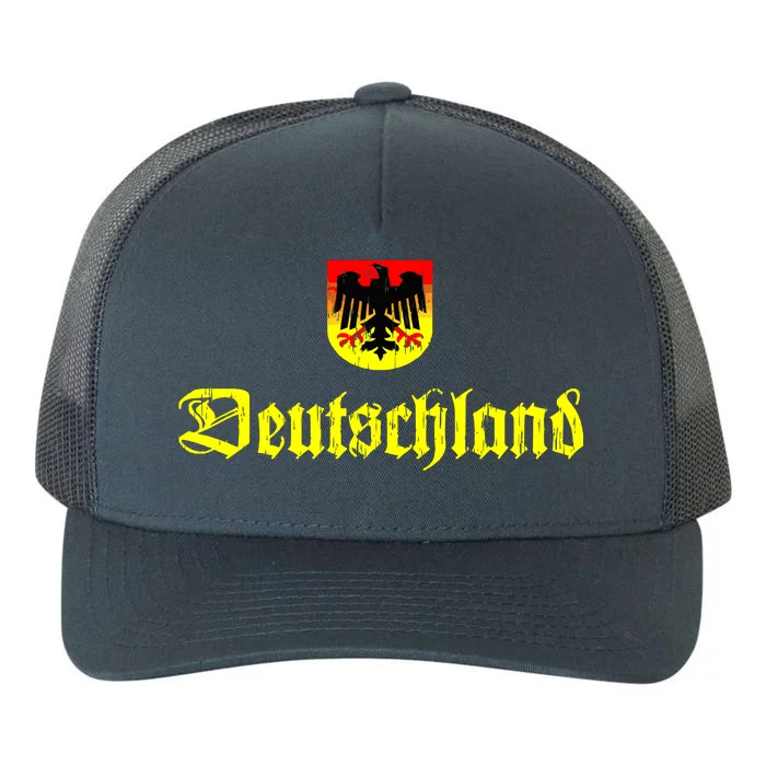 Vintage Deutschland German Logo Yupoong Adult 5-Panel Trucker Hat