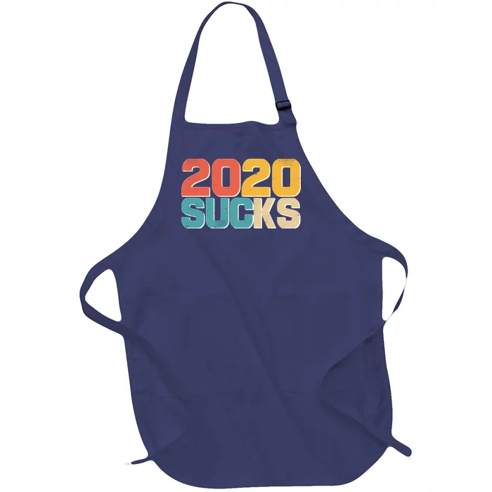 Vintage Distressed 2020 Sucks Full-Length Apron With Pocket