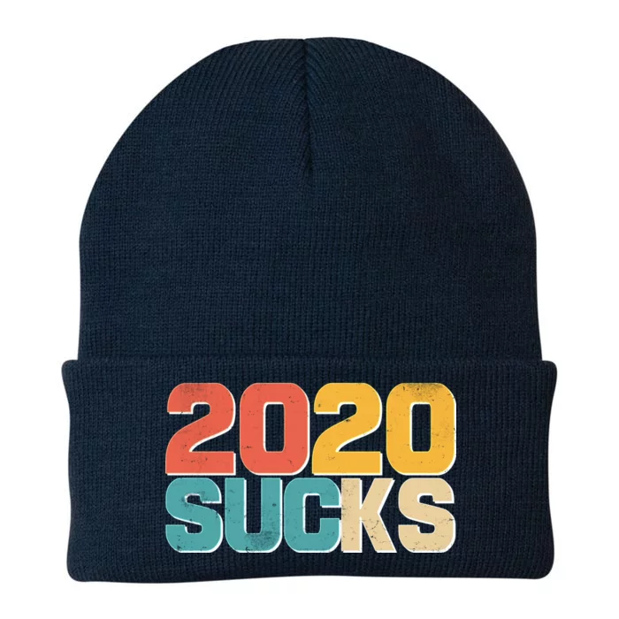 Vintage Distressed 2020 Sucks Knit Cap Winter Beanie