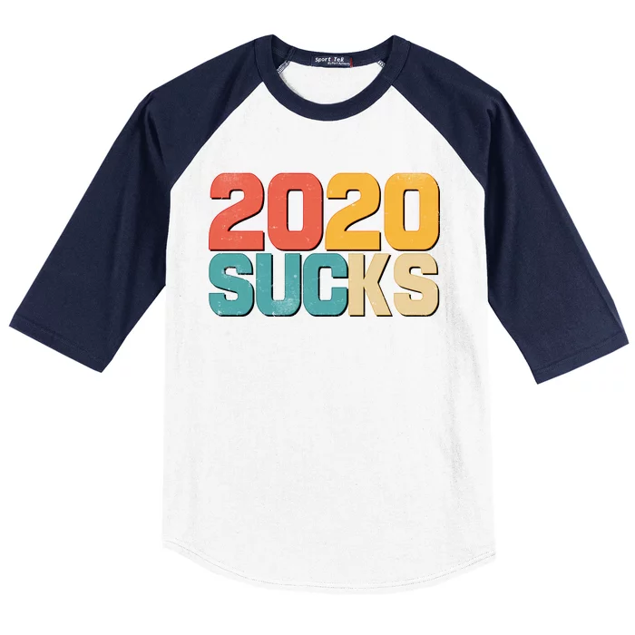 Vintage Distressed 2020 Sucks Baseball Sleeve Shirt