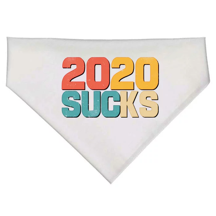 Vintage Distressed 2020 Sucks USA-Made Doggie Bandana