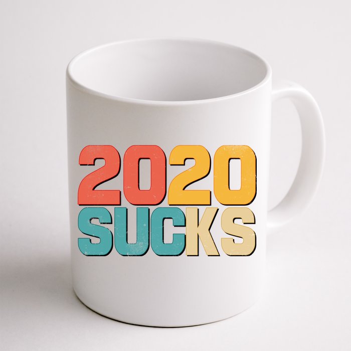 Vintage Distressed 2020 Sucks Front & Back Coffee Mug