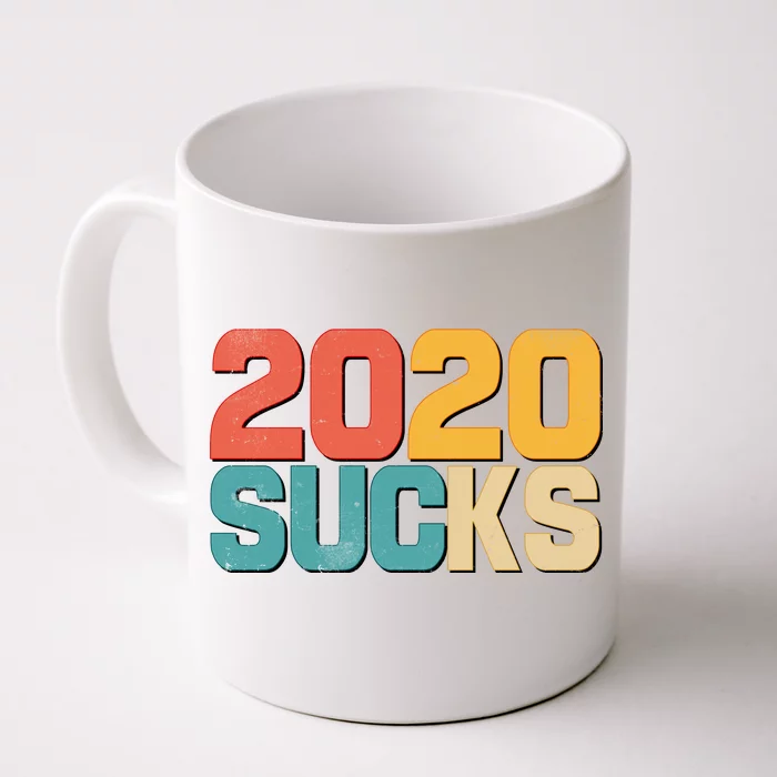 Vintage Distressed 2020 Sucks Front & Back Coffee Mug