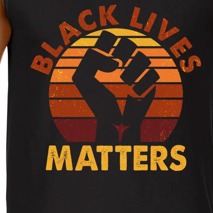 Vintage Distressed Black Lives Matter Fist Comfort Colors® Tank Top