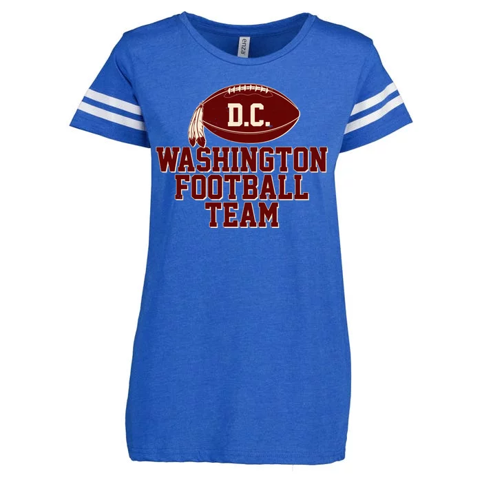 Vintage Distressed Washington DC Football Team Enza Ladies Jersey Football T-Shirt