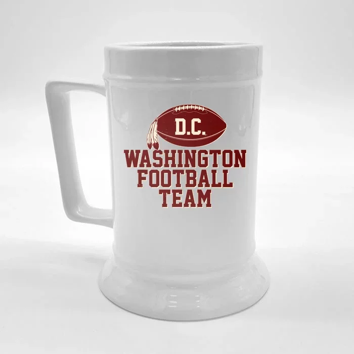 Vintage Distressed Washington DC Football Team Front & Back Beer Stein