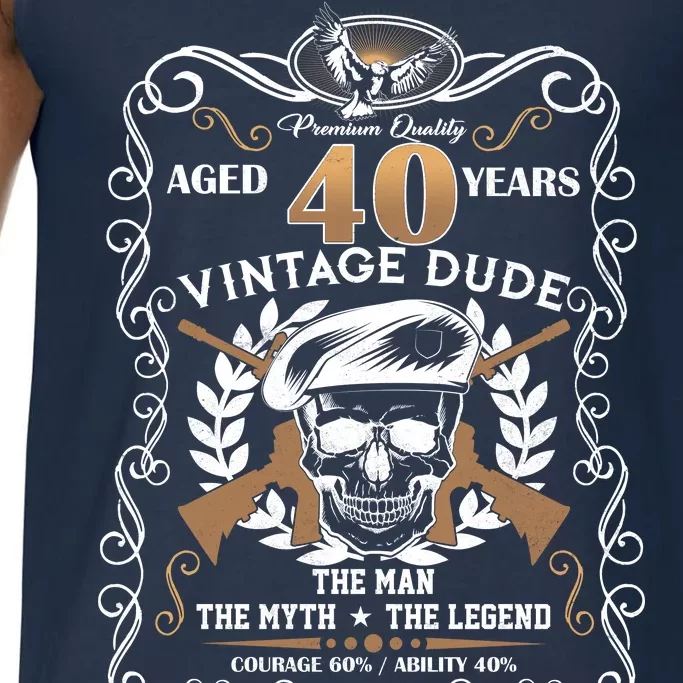 Vintage Dude Aged 40 Years Man Myth Legend 40th Birthday Comfort Colors® Tank Top