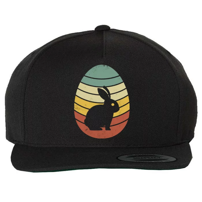 Vintage Easter Bunny Egg Wool Snapback Cap