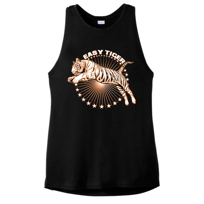 Vintage Easy Tiger Ladies Tri-Blend Wicking Tank