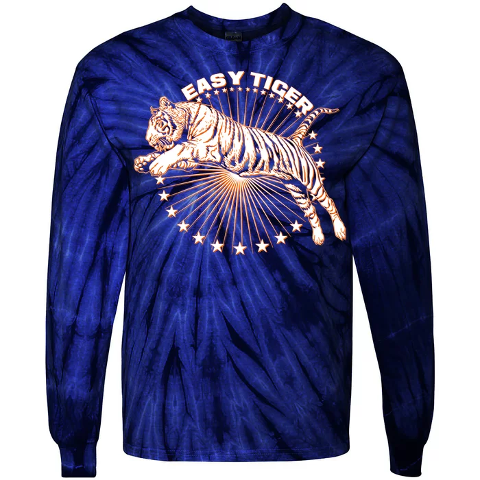 Vintage Easy Tiger Tie-Dye Long Sleeve Shirt