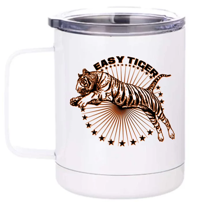 Vintage Easy Tiger Front & Back 12oz Stainless Steel Tumbler Cup