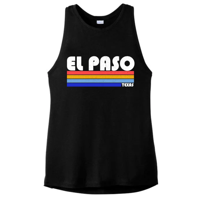 Vintage El Paso Texas Ladies Tri-Blend Wicking Tank