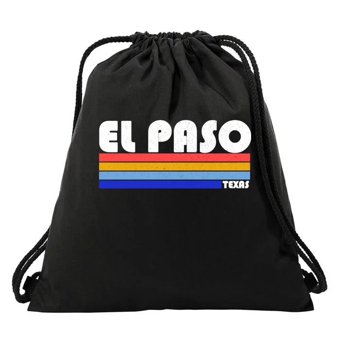 Vintage El Paso Texas Drawstring Bag