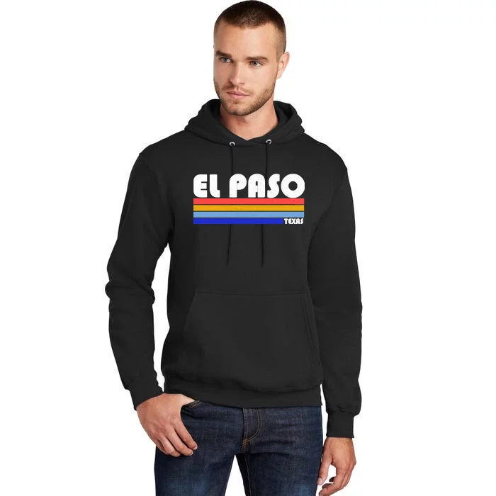 Vintage El Paso Texas Tall Hoodie