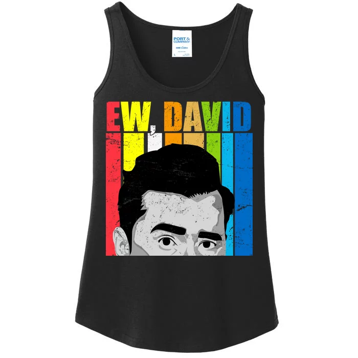 Vintage Ew David Funny Ladies Essential Tank