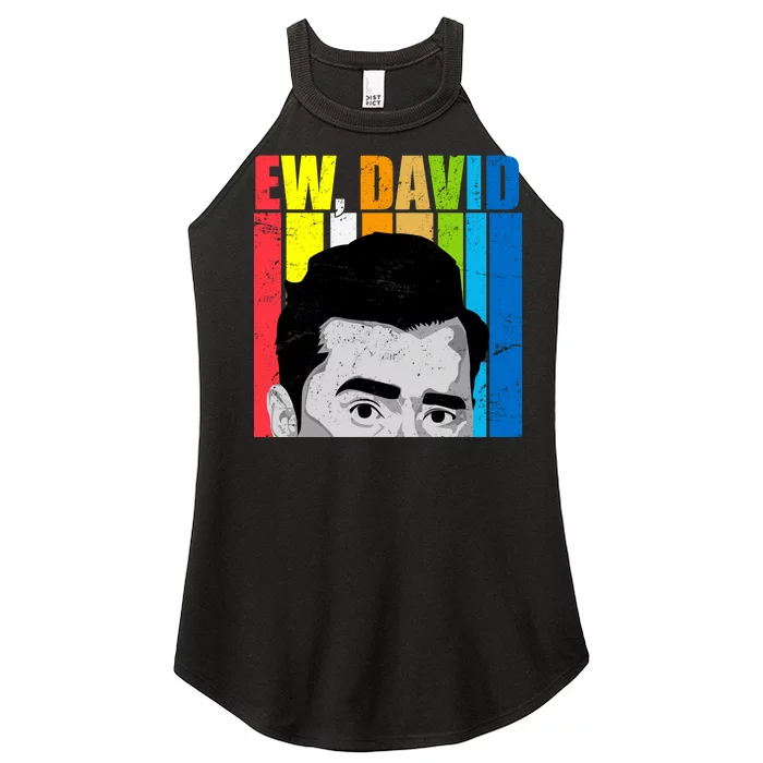 Vintage Ew David Funny Women’s Perfect Tri Rocker Tank