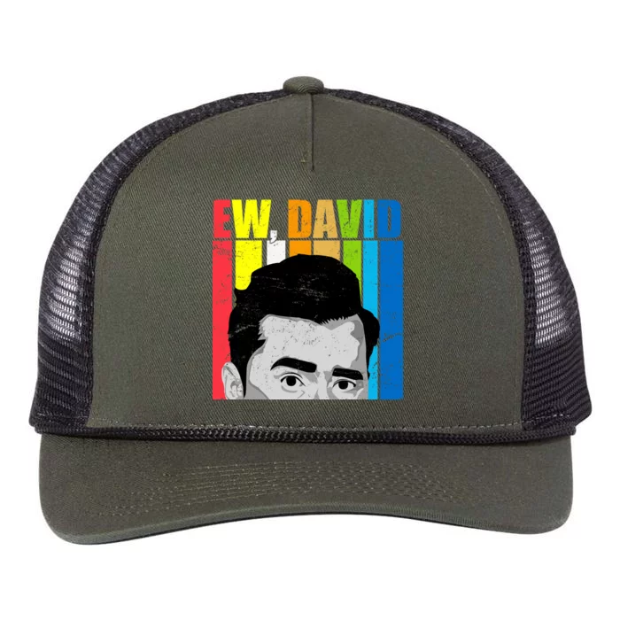 Vintage Ew David Funny Retro Rope Trucker Hat Cap