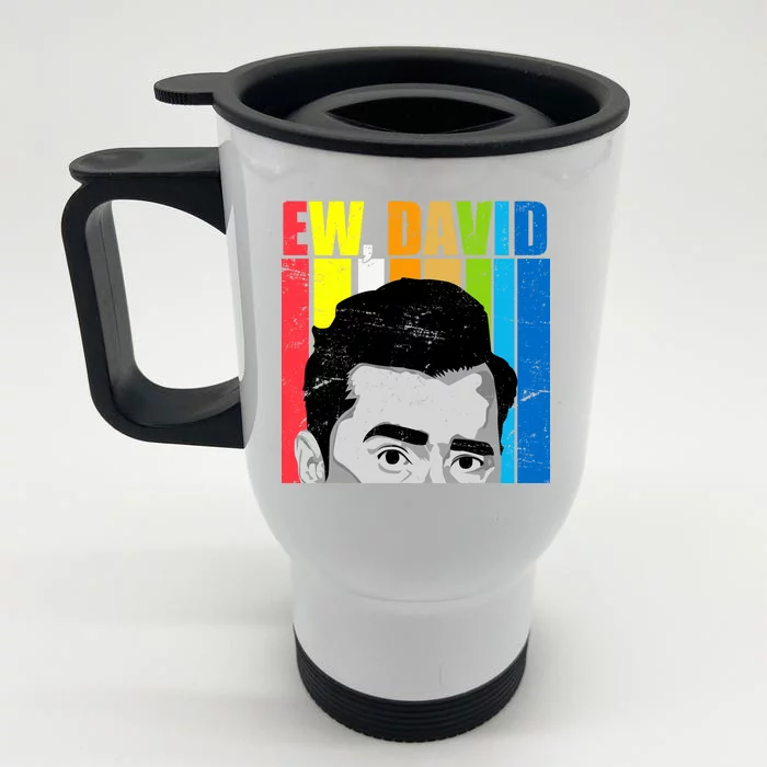 Vintage Ew David Funny Front & Back Stainless Steel Travel Mug