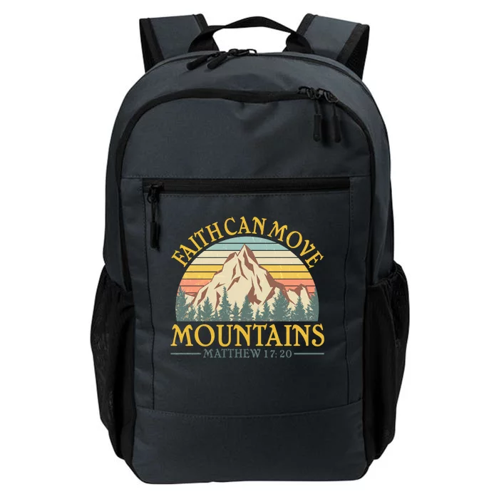 Vintage Faith Can Move Mountains Matthew 17:20 Daily Commute Backpack