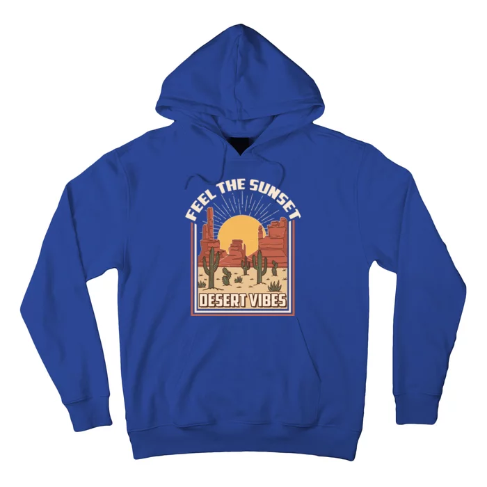 Vintage Feel The Sunset Desert Vibes Hoodie