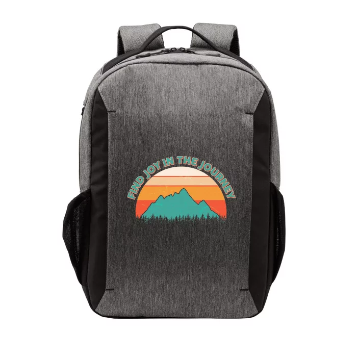 Vintage Find Joy In The Journey Vector Backpack