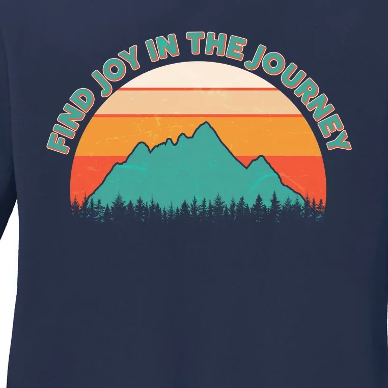 Vintage Find Joy In The Journey Ladies Long Sleeve Shirt