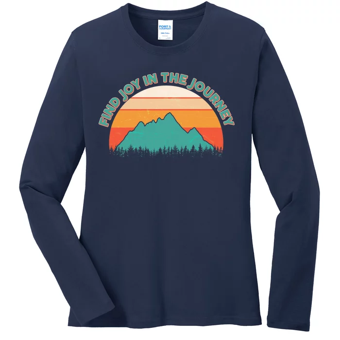 Vintage Find Joy In The Journey Ladies Long Sleeve Shirt