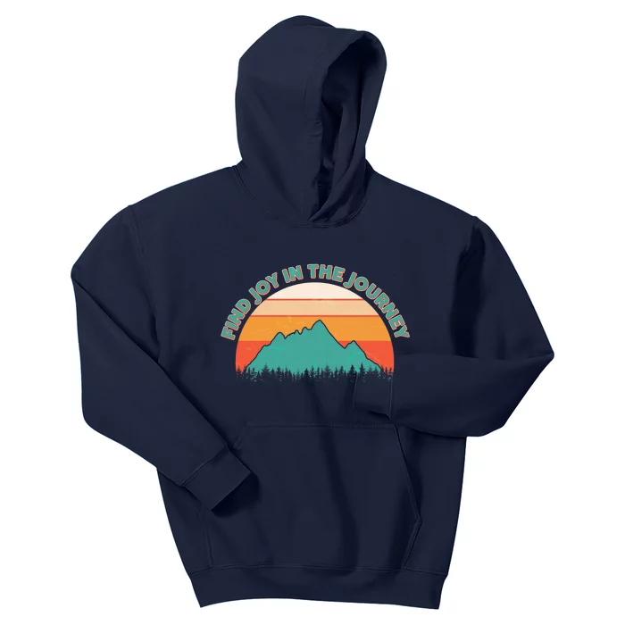 Vintage Find Joy In The Journey Kids Hoodie