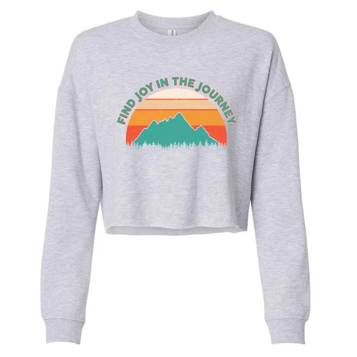 Vintage Find Joy In The Journey Cropped Pullover Crew