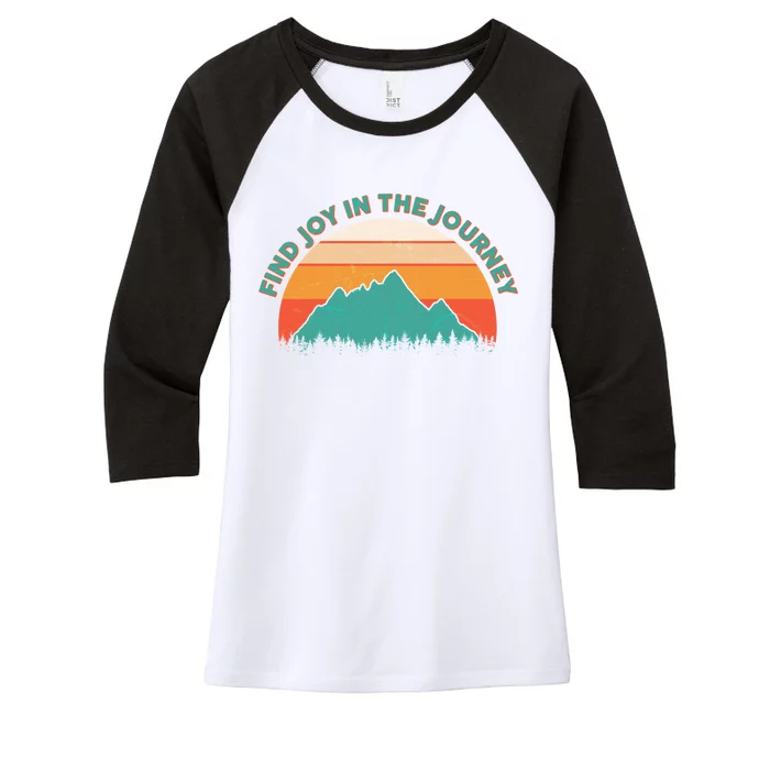 Vintage Find Joy In The Journey Women's Tri-Blend 3/4-Sleeve Raglan Shirt