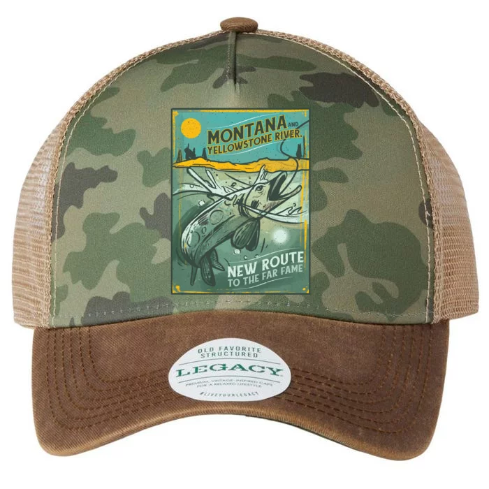 Vintage Fishing Montana Legacy Tie Dye Trucker Hat