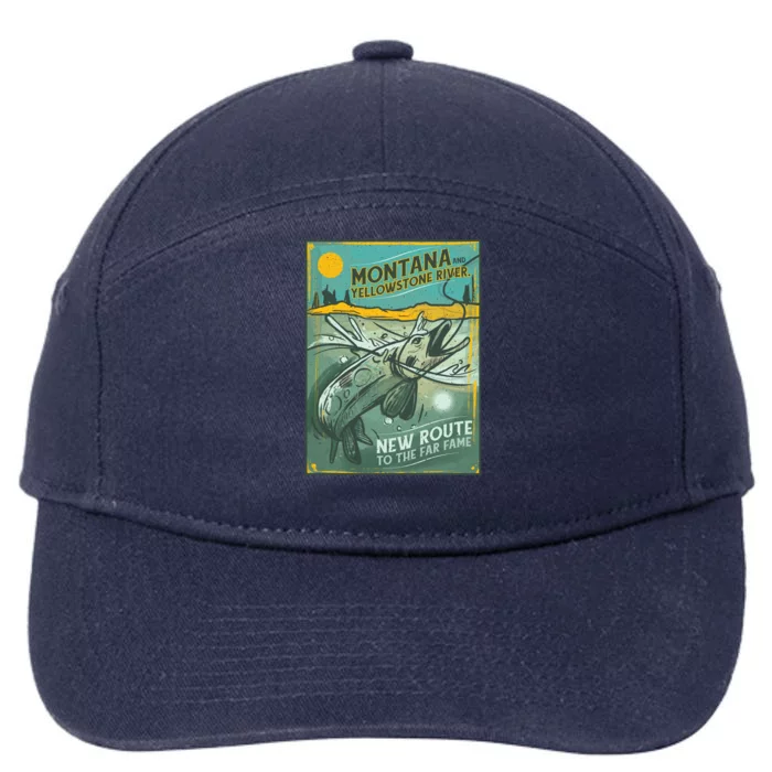 Vintage Fishing Montana 7-Panel Snapback Hat